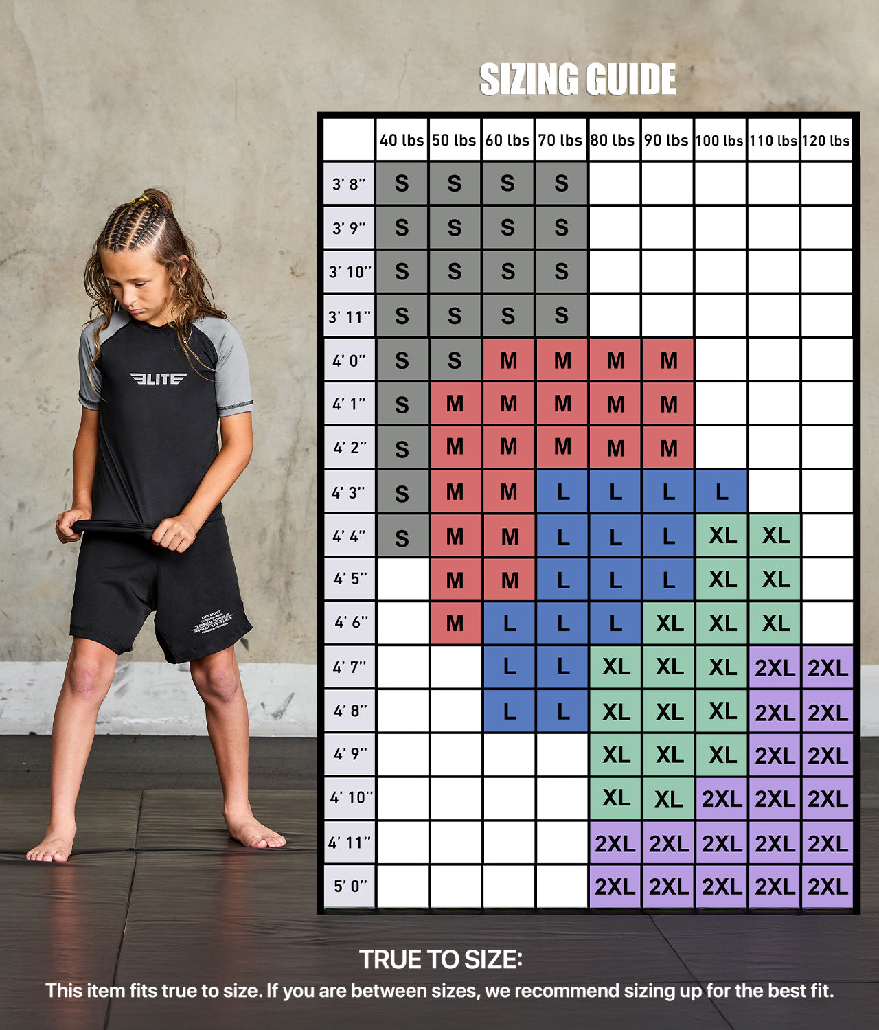 Kids' Standard Gray Short Sleeve Boxing Rash Guard