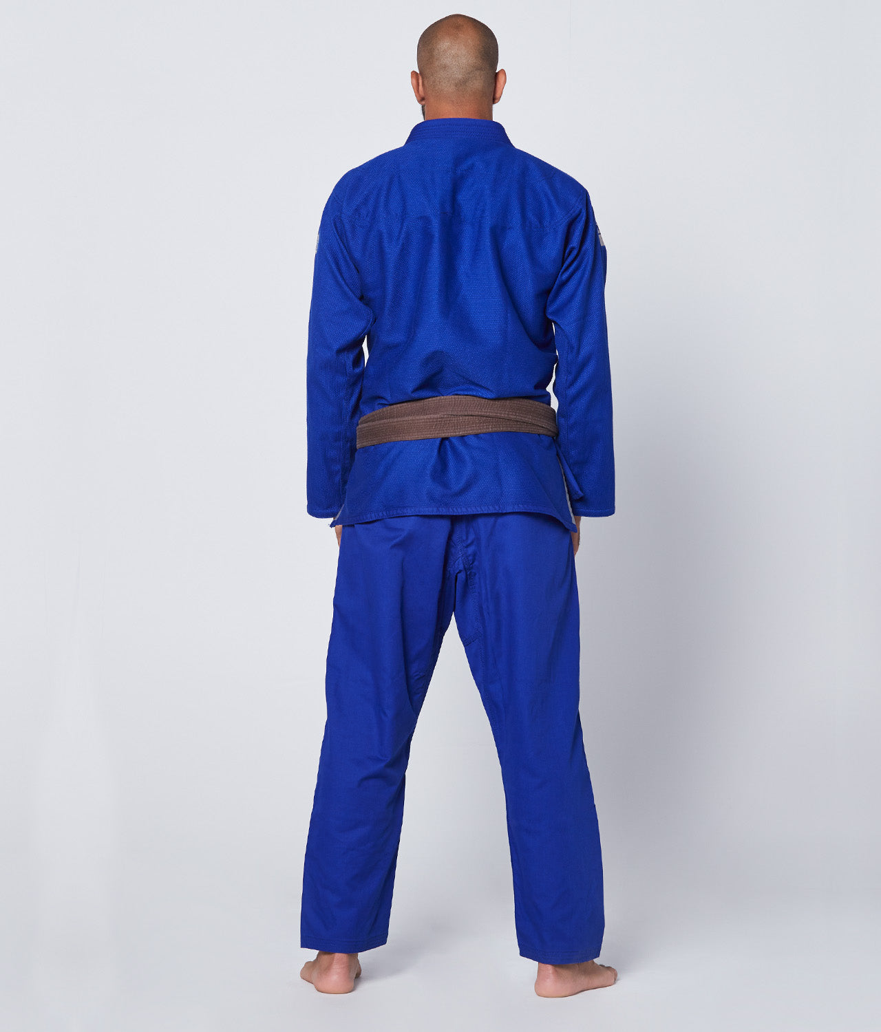 Elite Sports Men's Core Blue Brazilian Jiu Jitsu BJJ Gi Back View