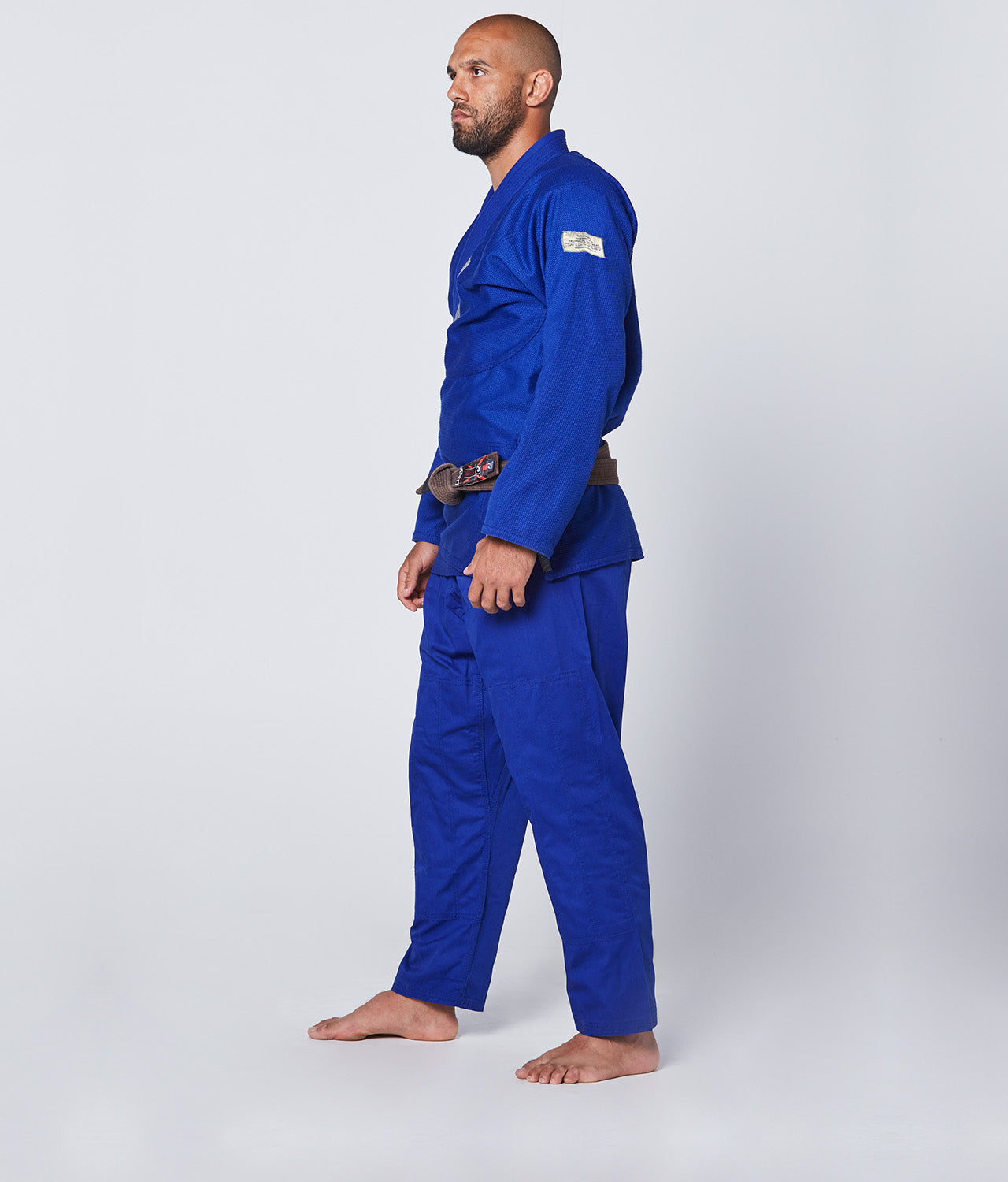 Elite Sports Men's Core Blue Brazilian Jiu Jitsu BJJ Gi Side View