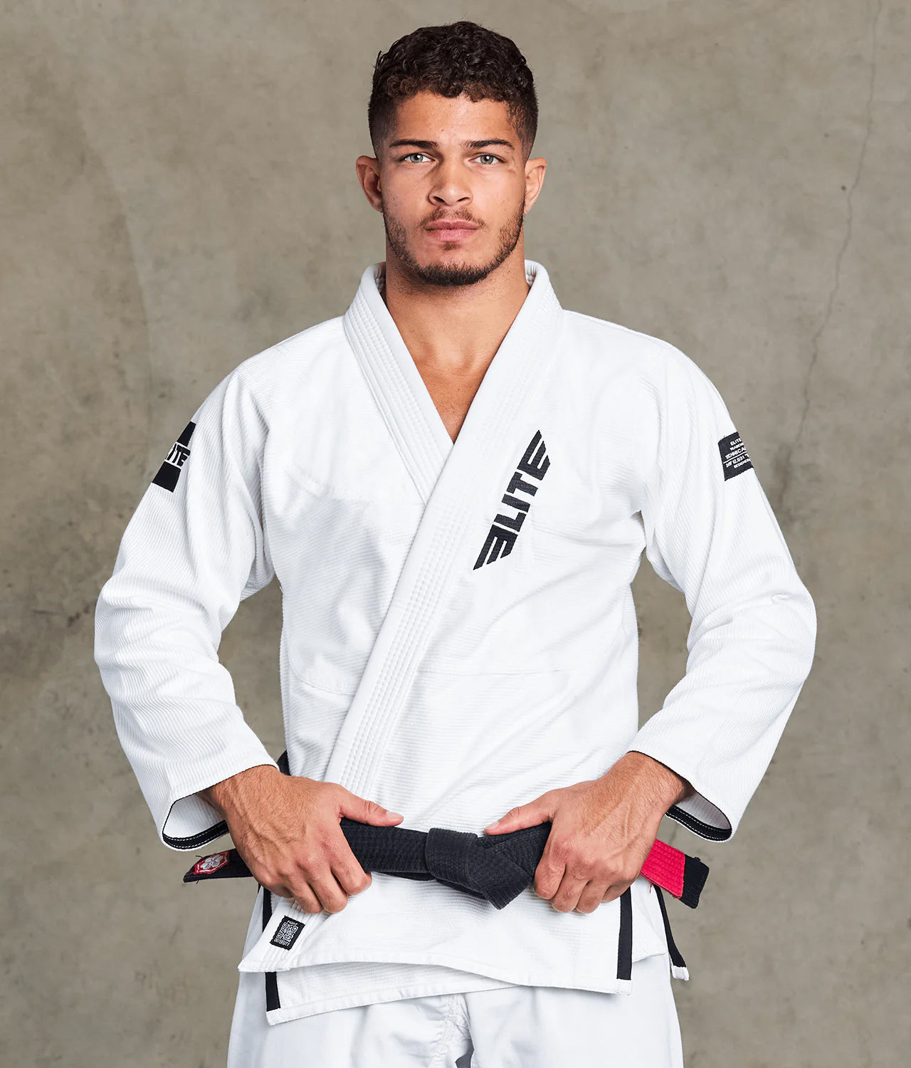 elite core white brazilian jiu jitsu mens bjj gi