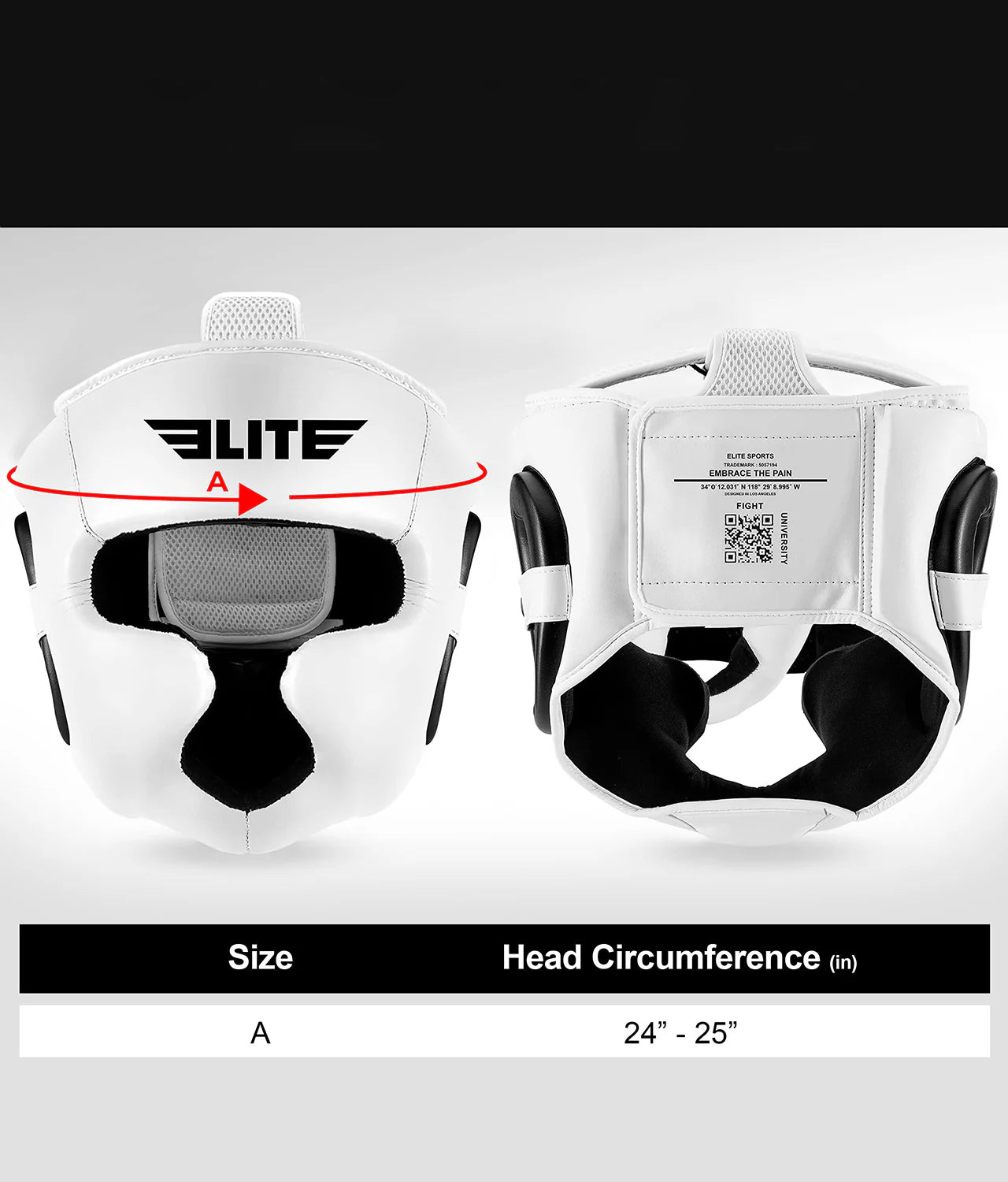Adults' Essential White Brazilian Jiu Jitsu BJJ Headgear
