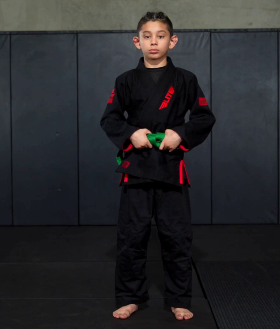 elite sports kids brazilian jiu jitsu bjj green belt demo video