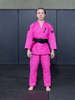 elite sports lightweight preshrunk pink women brazilian jiu jitsu bjj gi with free belt demo video