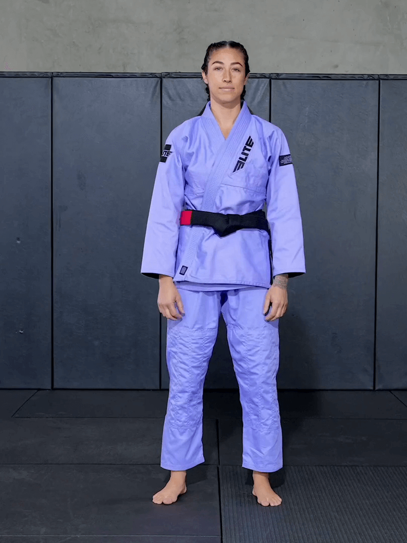 elite sports lightweight preshrunk purple women brazilian jiu jitsu bjj gi with free belt demo video