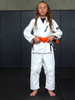 elite sports ultra light preshrunk white kids brazilian jiu jitsu bjj gi with free belt demo video