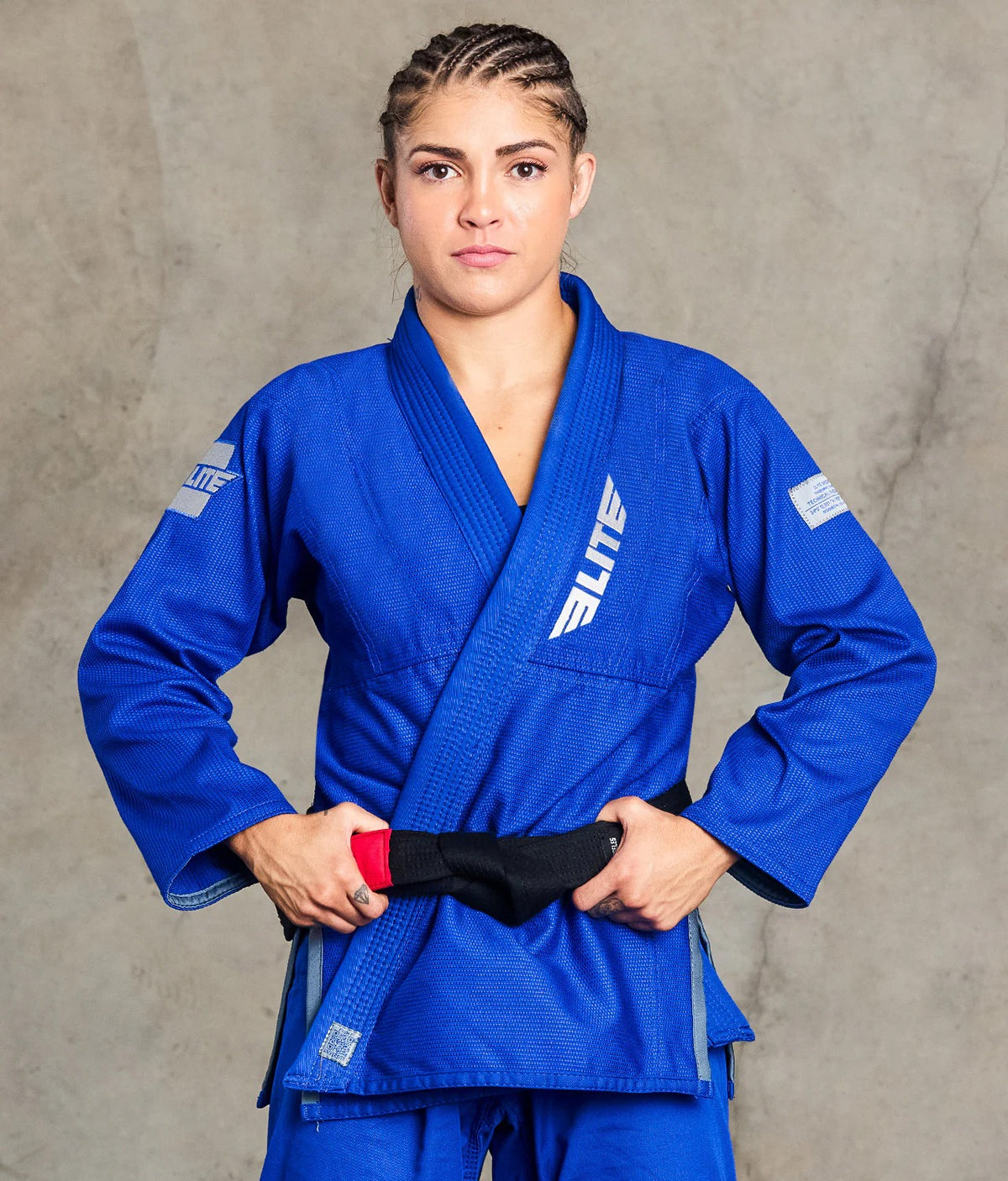 Elite Core Blue Womens BJJ Gi w/ Free Belt, Preshrunk Jiu Jitsu Gi