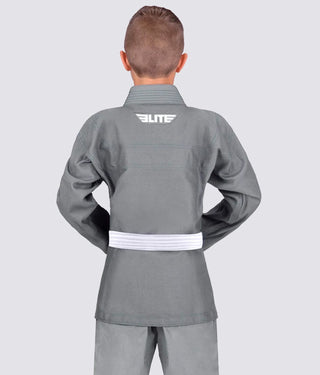 Basic Gray Brazilian Jiu Jitsu Gi BJJ Uniform for Kids