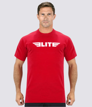 Elite Sports Antibacterial Red Boxing T-Shirts