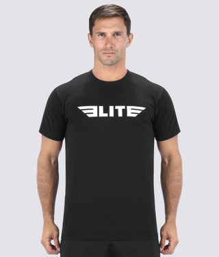 Elite Sports Antibacterial Black Wrestling T-Shirts