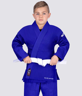 Adults' Ultra Light Preshrunk Blue Kids Judo Gi