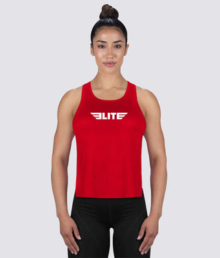 Elite Sports Lightweight Red Training Women Tank Top