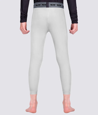 Kids' Plain White Compression Jiu Jitsu Bjj Spat Pants
