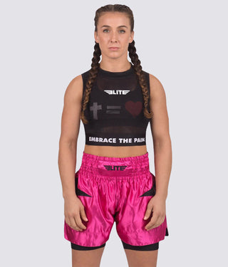 Visibility Black Training Crop Top for Women