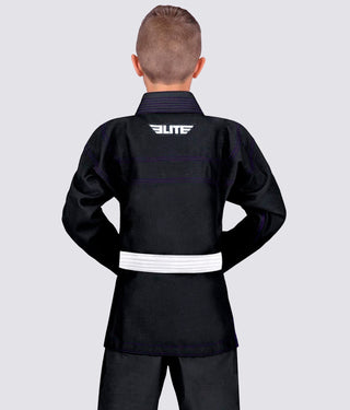 Basic Black Brazilian Jiu Jitsu Gi BJJ Uniform for Kids