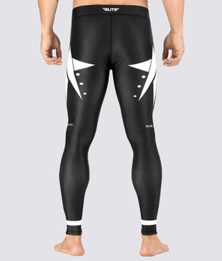 Men's Star White Compression Karate Spat Pants