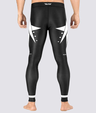 Star White Compression Training Spat Pants for Men