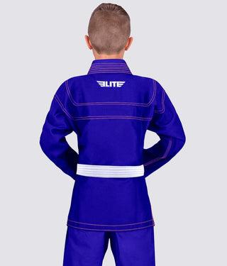 Basic Blue Brazilian Jiu Jitsu Gi BJJ Uniform for Kids