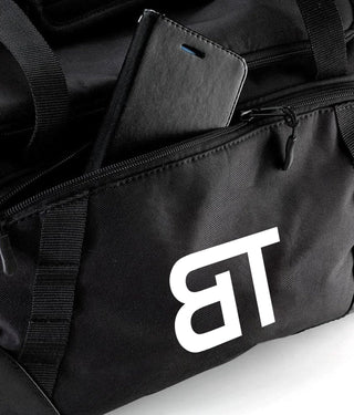 Born Tough Highly Water-Resistant Black Gym Workout Duffel Bag