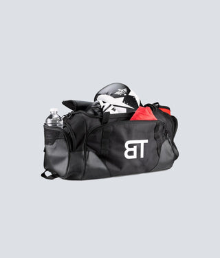 Born Tough 2 Zippered Side Pockets Black Gym Workout Duffel Bag