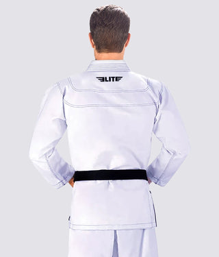 Elite White Brazilian Jiu Jitsu Gi BJJ Uniform for Men