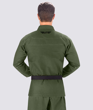 Men's Basic Military Green Brazilian Jiu Jitsu BJJ Gi