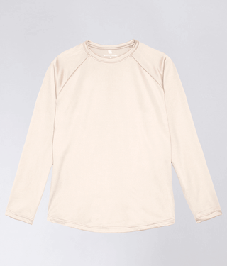 Born Tough Men Flat View Core Fit LS Shirt Stone