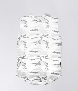 Born Tough Air Pro™ 4-Way Stretch Sleeveless T-Shirt For Men White Camo