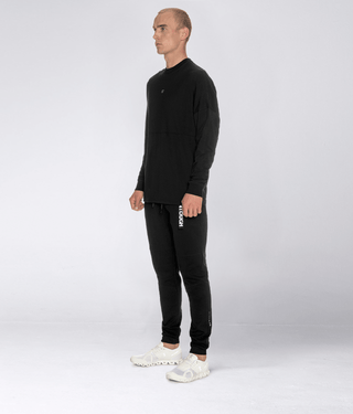 Born Tough Long Sleeve Preshrunk Over Size Shirt For Men Black