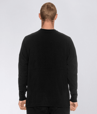 Born Tough Long Sleeve Breathable Over Size Shirt For Men Black