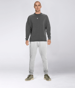 Born Tough Long Sleeve Ultrasoft Fabric Over Size Shirt For Men Grey