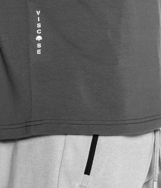 Born Tough Long Sleeve with Spandex Over Size Shirt For Men Grey