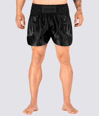 Star Black/Black Muay Thai Shorts for Adults