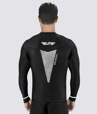 Men's Star White Long Sleeve Judo Rash Guard