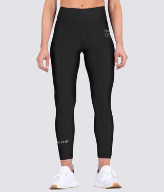 Women's Plain Black Compression Karate Spat Pants