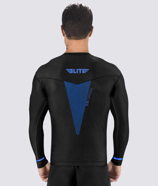 Men's Star Blue Long Sleeve Training Rash Guard