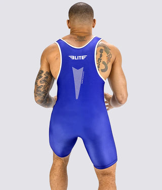 Star Series Blue Wrestling Singlets for Adults