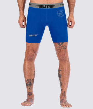 Blue Compression Training Shorts for Adults