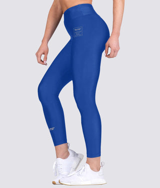Women's Plain Blue Compression Taekwondo Spat Pants