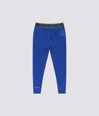 Kids' Plain Blue Compression Muay Thai Spat Pants