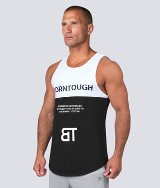 Born Tough Crucial Bounty TD White Lightweight Gym Workout Tank Top for Men