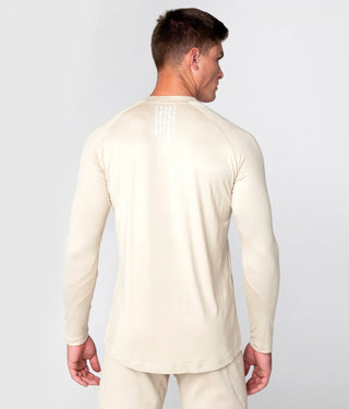 Born Tough Men Reflected Logo Core Fit LS Shirt Stone