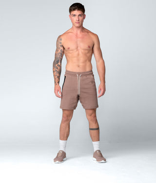 Born Tough Core Fit Zippered Flatlock Seamed Lunar Rock Gym Workout Shorts for Men