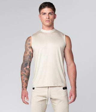 Born Tough Stone Curved Hems Sleeveless Gym Workout Shirt For Men