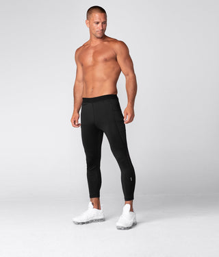 Born Tough Side Pockets Compression Gravity Pocket Gym Workout Pants For Men Black