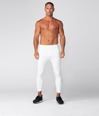 Born Tough Side Pockets Compression Visible Graphic Gym Workout Pants For Men White