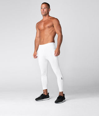 Born Tough Side Pockets Compression Gravity Pocket Gym Workout Pants For Men White