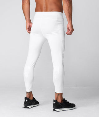 Born Tough Side Pockets Compression Maximum Performance Gym Workout Pants For Men White