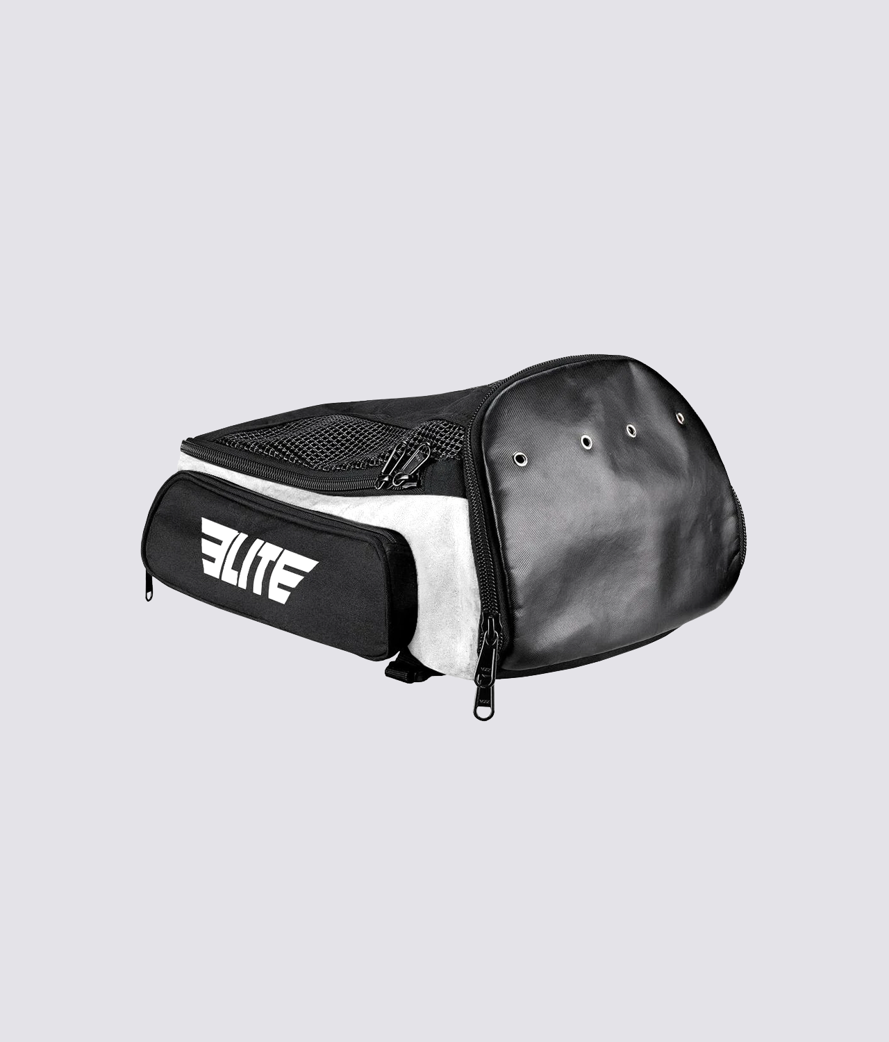 Elite Sports Athletic Convertible Inner Pocket White Training Gear Gym Bag & Backpack