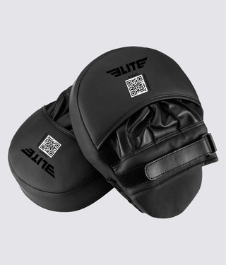 Adults' Essential Curved Black MMA Punching Mitts