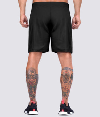Elite Sports Mens Side-Split Leg Design Black Crossfit Shorts
